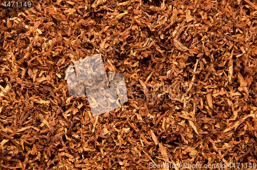 Image of shredded pipe tobacco background