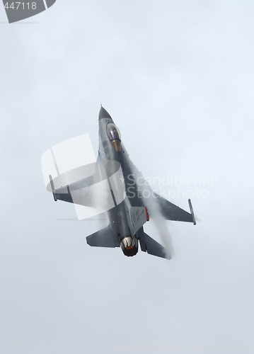 Image of F-16 Fighter Falcon in airshow