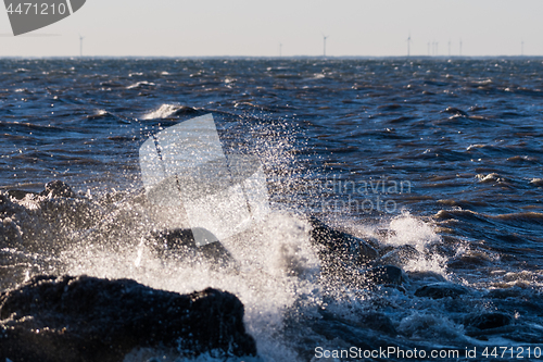 Image of Stormy weather by the coast