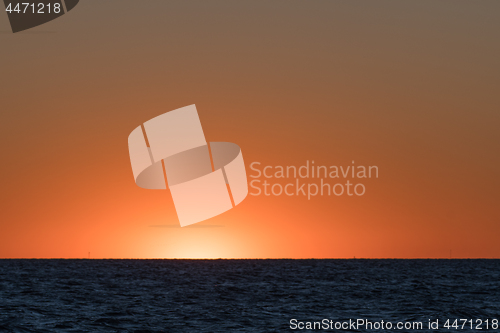 Image of Colorful sunset in the horizon