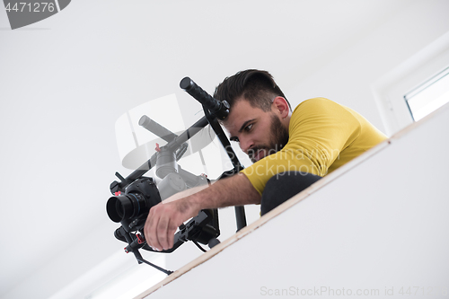 Image of videographer at work