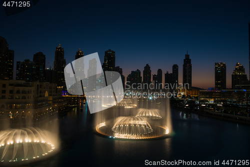 Image of musical fountain in Dubai