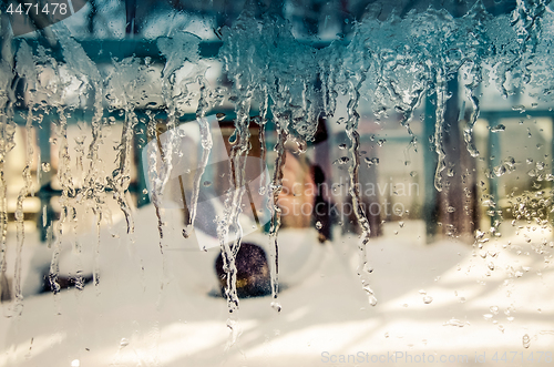 Image of The ice on the glass