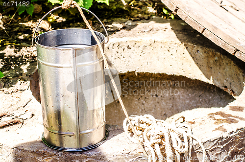 Image of Take samples of water for laboratory testing. The concept - anal