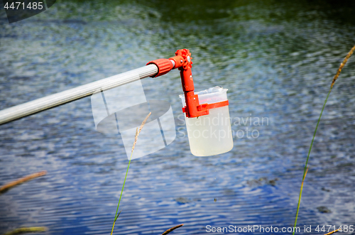 Image of Take samples of water for laboratory testing. The concept - anal