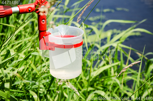 Image of Take samples of water for laboratory testing. The concept - anal