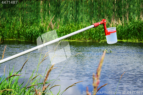 Image of Take samples of water for laboratory testing. The concept - anal