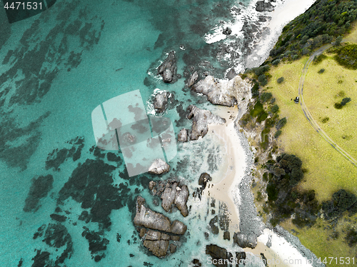 Image of Scenic south coast aerial beach scape Australia