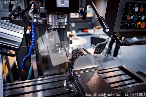 Image of Metalworking CNC milling machine.