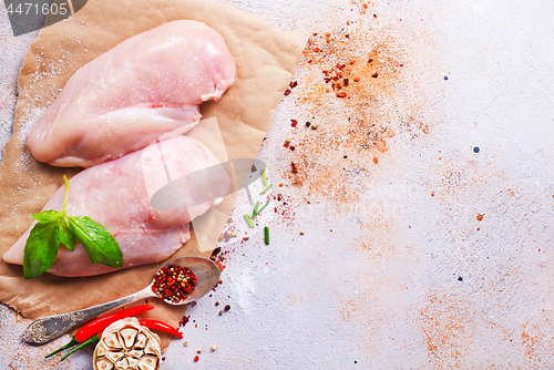 Image of raw chicken fillet