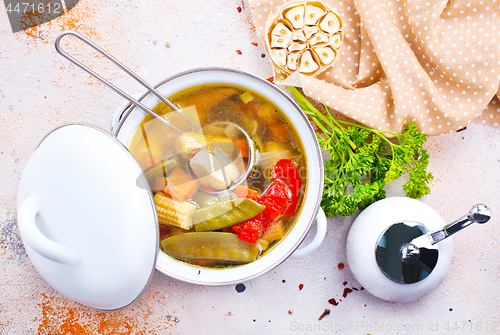 Image of vegetable soup