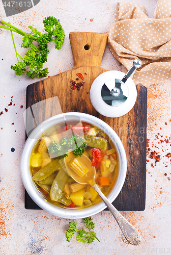 Image of vegetable soup