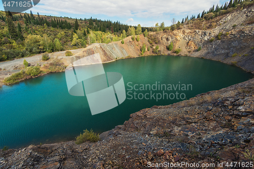 Image of Blue lake in Altai