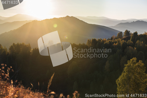 Image of Beauty dawn in the mountains