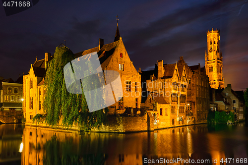 Image of Famous view of Bruges, Belgium