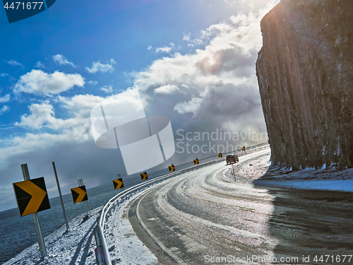 Image of Road in Norway in winter