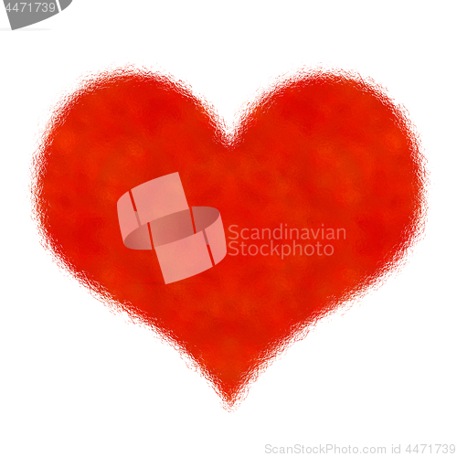 Image of Abstract love heart symbol isolated 