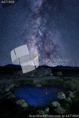 Image of Long Exposure Hot Spring in Eastern Sierra Mountains