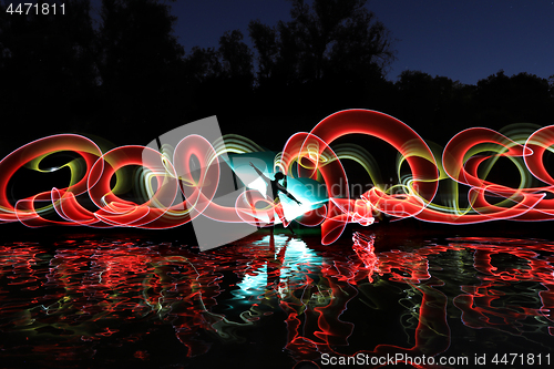 Image of Long Exposure Light Painted Imagery With Color