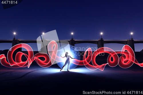 Image of Long Exposure Light Painted Imagery With Color