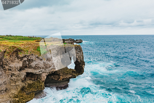 Image of Cape Manzamo at cloudy day