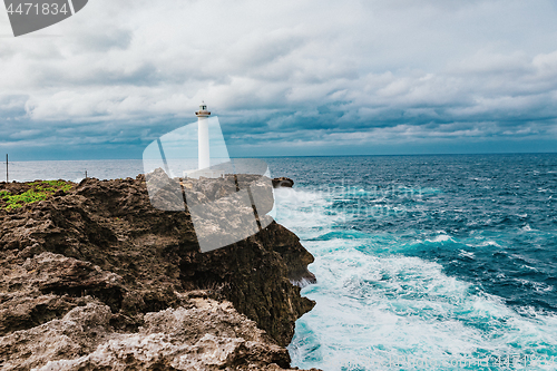 Image of Hirakubosaki lighthouse of Ishigaki island in okinawa