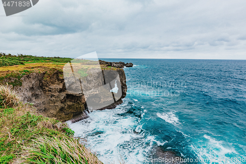 Image of Cape Manzamo at cloudy day