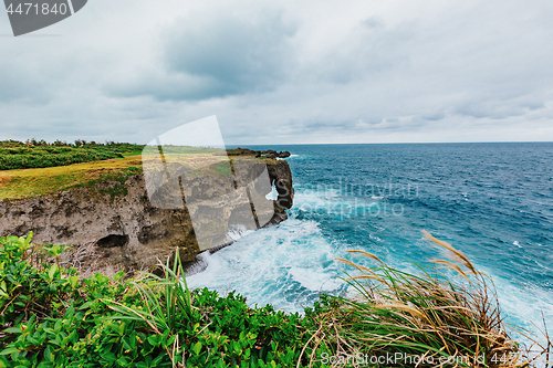 Image of Cape Manzamo at cloudy day