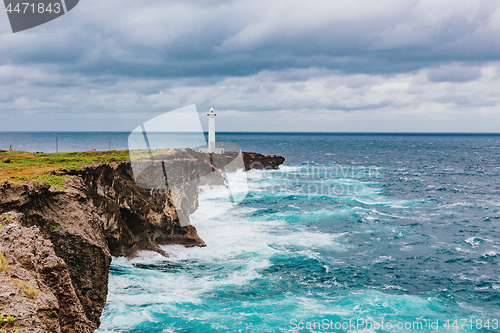 Image of Hirakubosaki lighthouse of Ishigaki island in okinawa