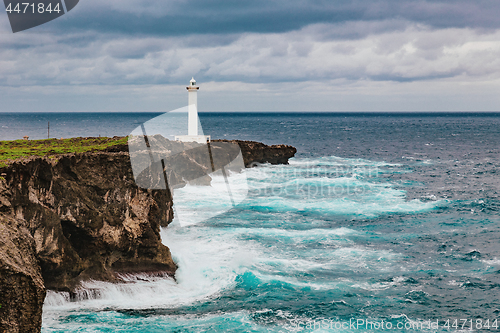 Image of Hirakubosaki lighthouse of Ishigaki island in okinawa