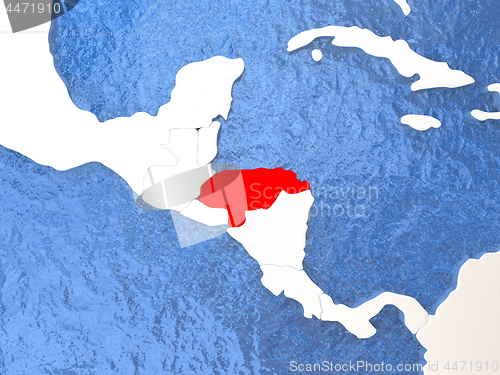 Image of Honduras on globe