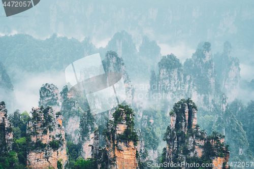 Image of Zhangjiajie mountains, China