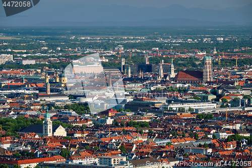 Image of Aerial view of Munich. Munich, Bavaria, Germany