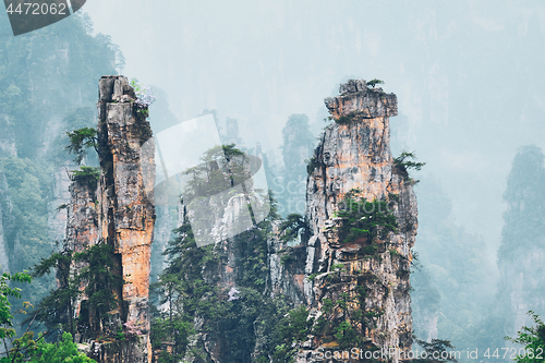 Image of Zhangjiajie mountains, China