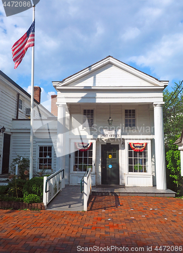 Image of   Post Office in historic building Bedford Village New York 