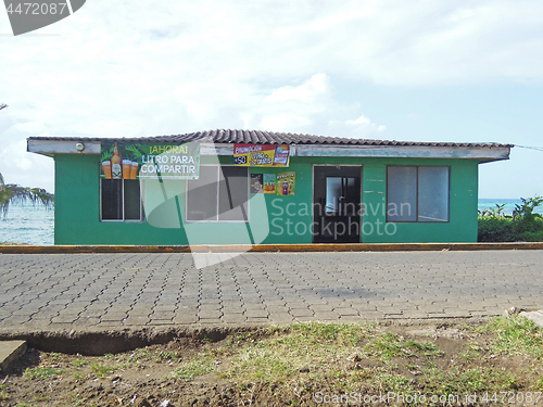 Image of editorial house typical architecture in Big Corn Island Nicaragu