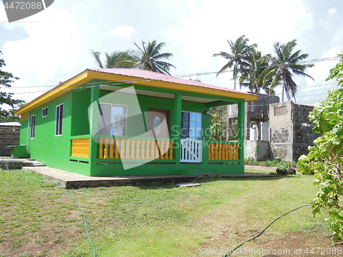 Image of house typical architecture in Big Corn Island Nicaragua Central 