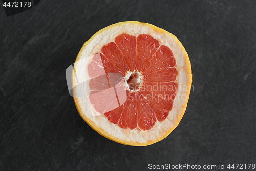 Image of close up of fresh juicy grapefruit