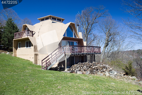 Image of geodesic dome residential house