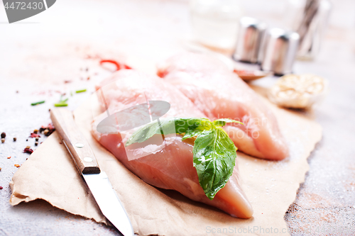 Image of raw chicken fillet