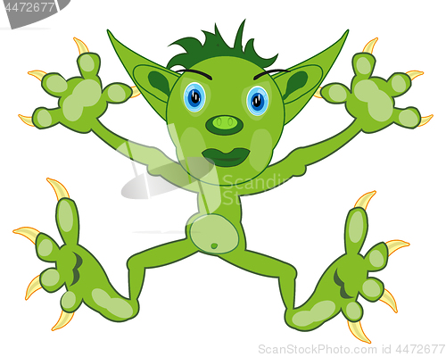 Image of Vector illustration of the cartoon of the green crock