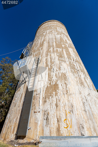 Image of Old water tower with signs of Efflorescence seepage