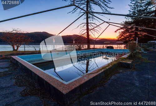 Image of Abandoned Peat Island Asylum outdoor swimming pool