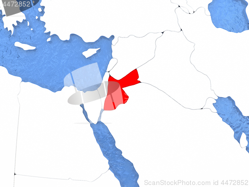 Image of Jordan on globe