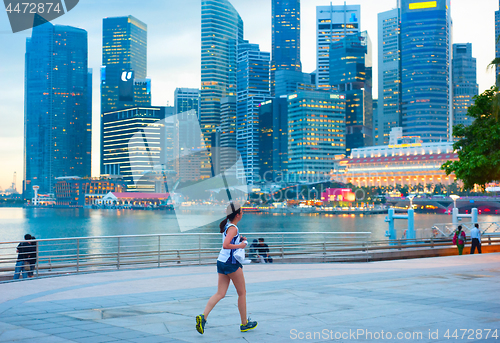 Image of Woman running Singapore