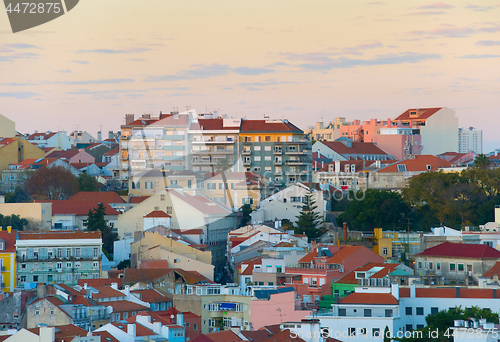 Image of Lisbon at twilight. Portugal