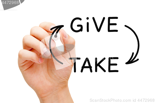 Image of Give And Take Compromise Or Charity Concept