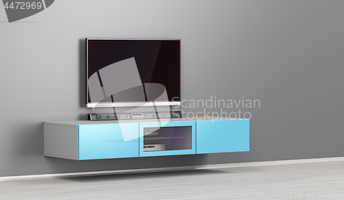 Image of Big led tv with soundbar