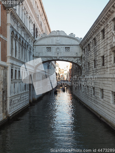 Image of Bridge of Sighs in Venice