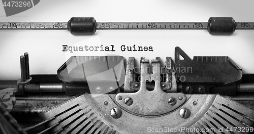 Image of Old typewriter - Equatorial Guinea